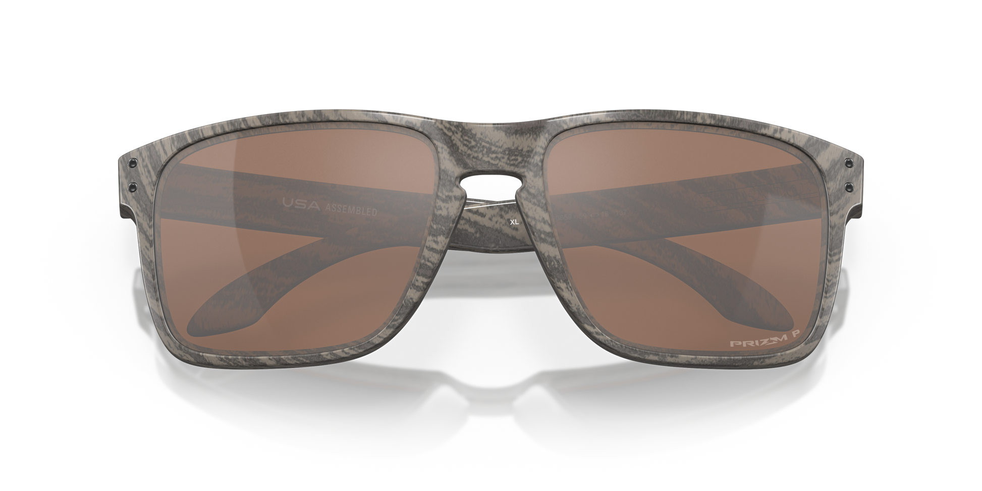 [Prizm Tungsten Polarized Lenses, Woodgrain Frame]