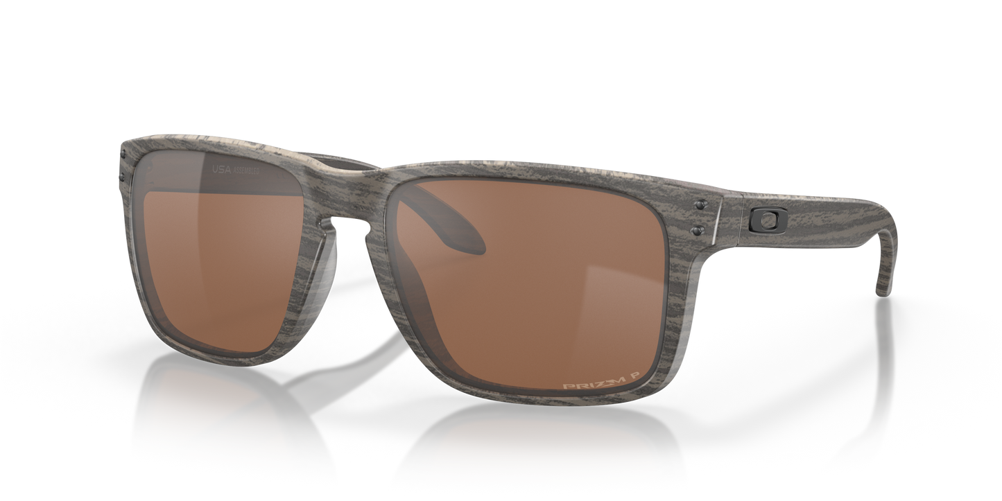 [Prizm Tungsten Polarized Lenses, Woodgrain Frame]