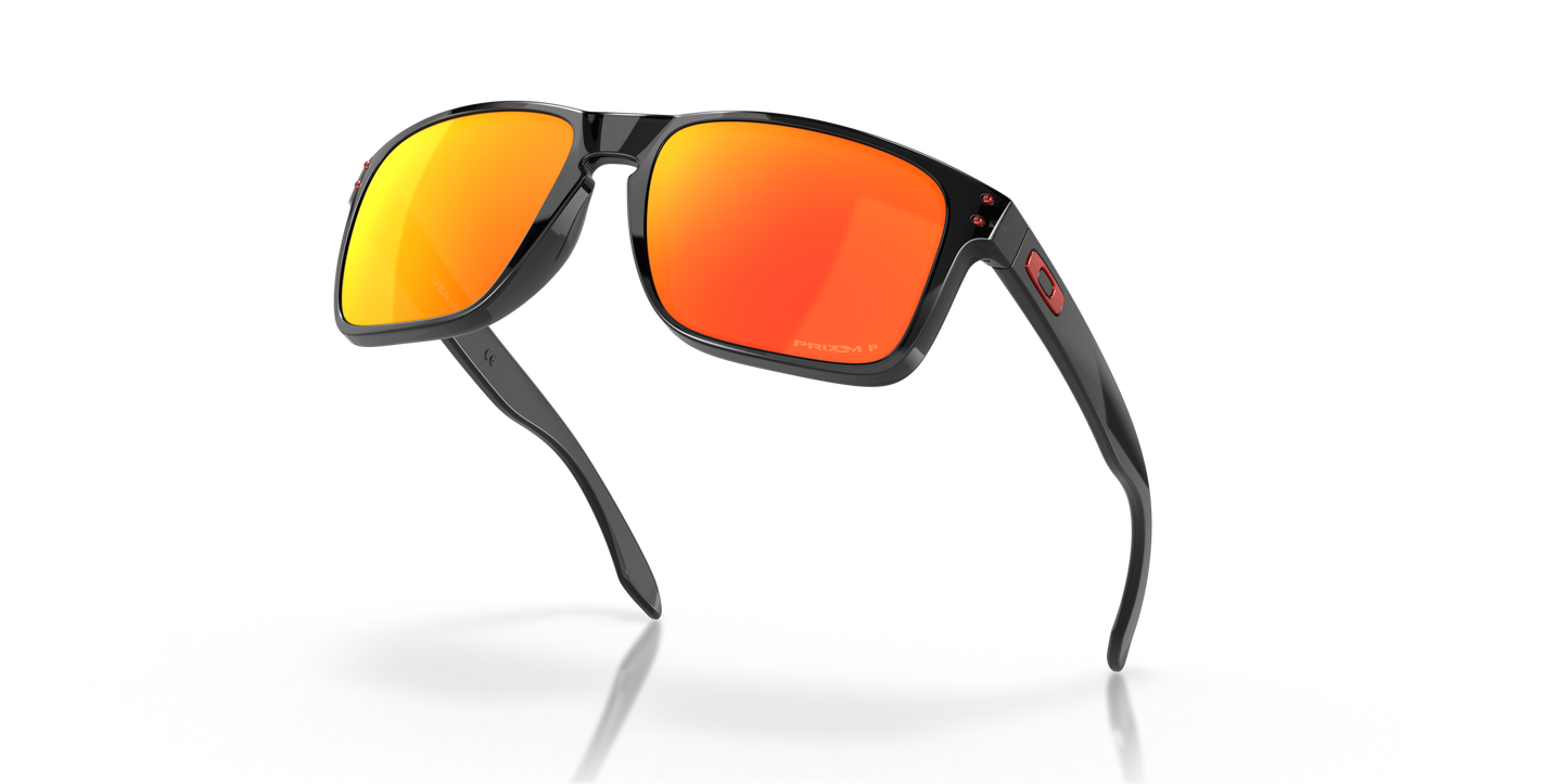 [Prizm Ruby Polarized Lenses, Black Ink Frame]