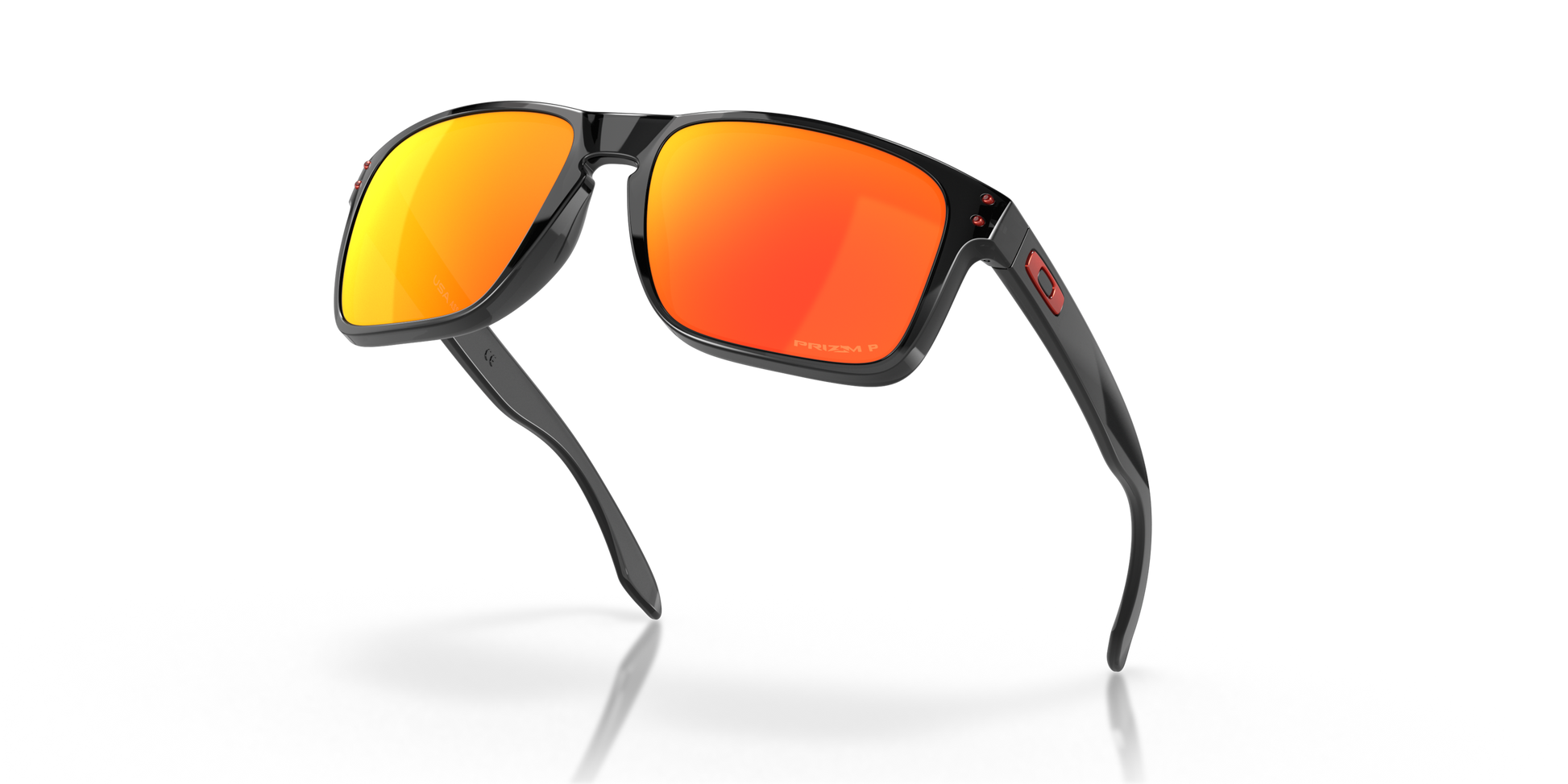 [Prizm Ruby Polarized Lenses, Black Ink Frame]