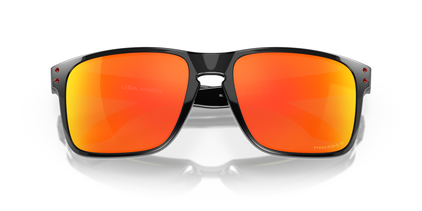 [Prizm Ruby Polarized Lenses, Black Ink Frame]