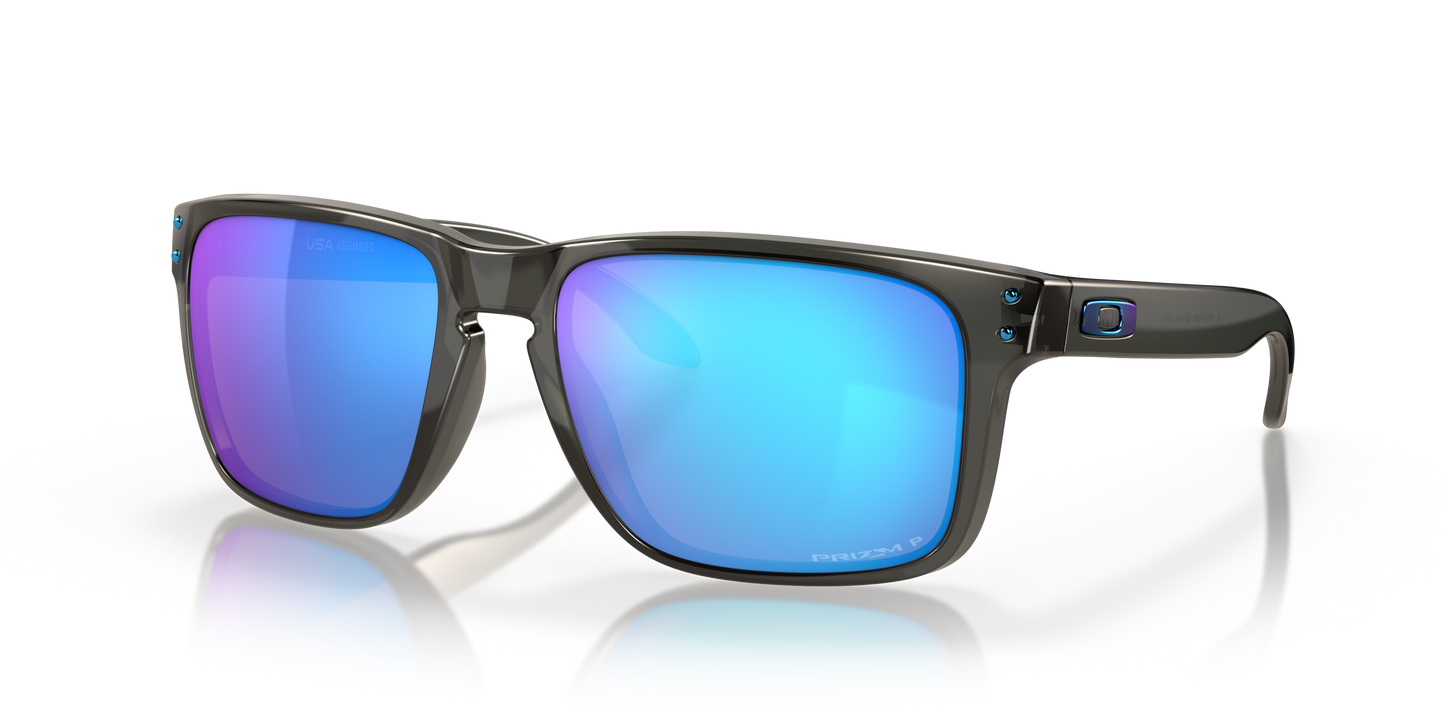 [Prizm Sapphire Polarized Lenses, Grey Smoke Frame]