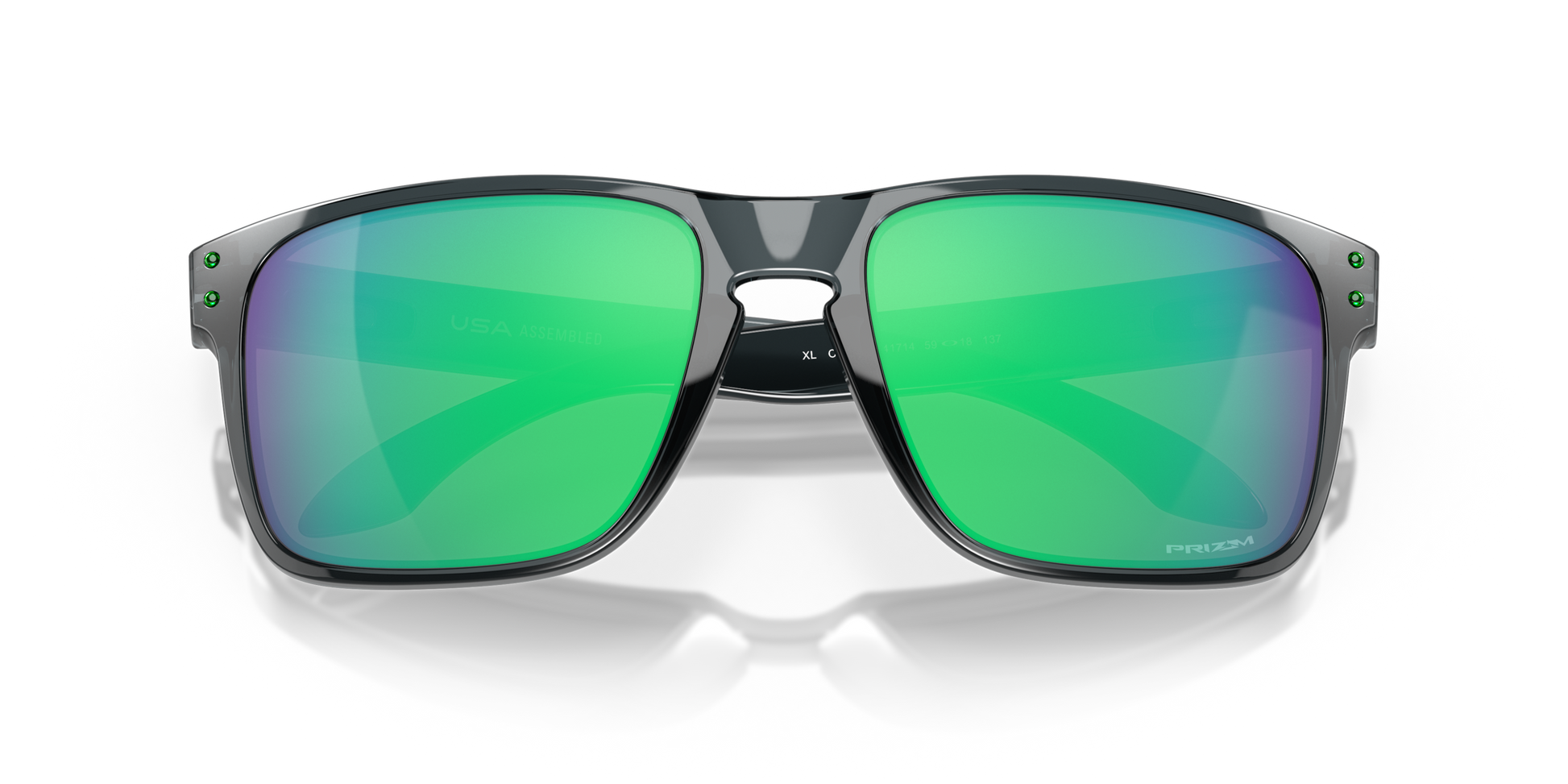 [Prizm Jade Lenses, Crystal Black Frame]