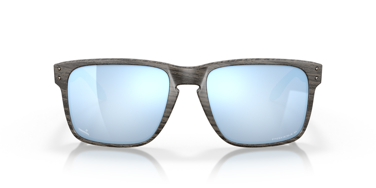 [Prizm Deep Water Polarized Lenses, Woodgrain Frame]