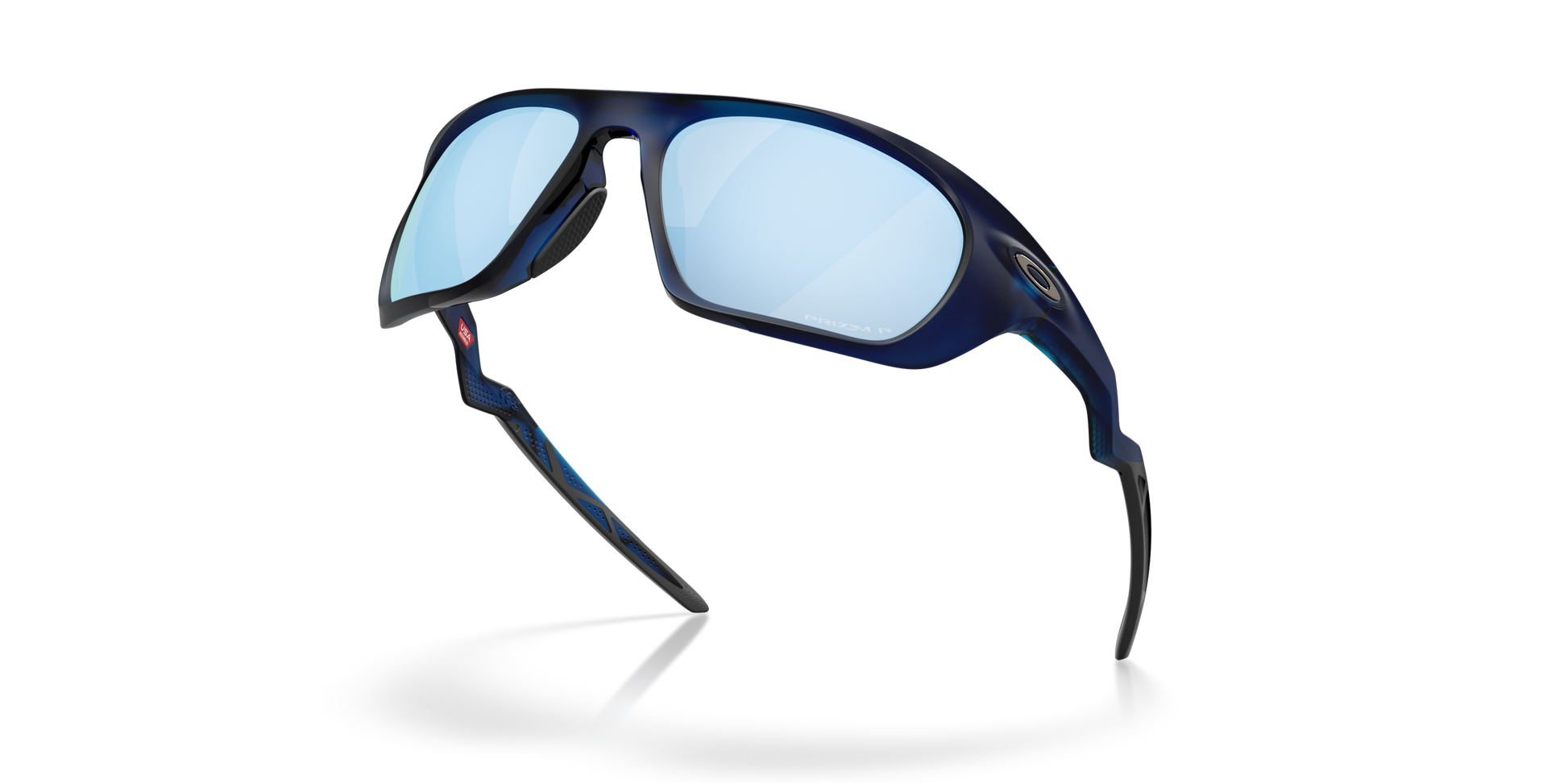 [Prizm Deep Water Polarized Lenses, Matte Transparent Blue Frame]
