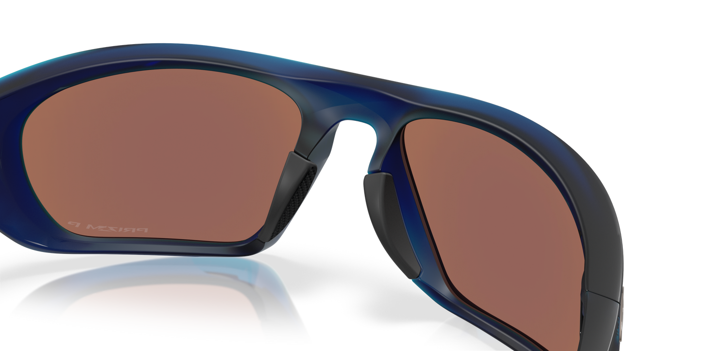 [Prizm Deep Water Polarized Lenses, Matte Transparent Blue Frame]