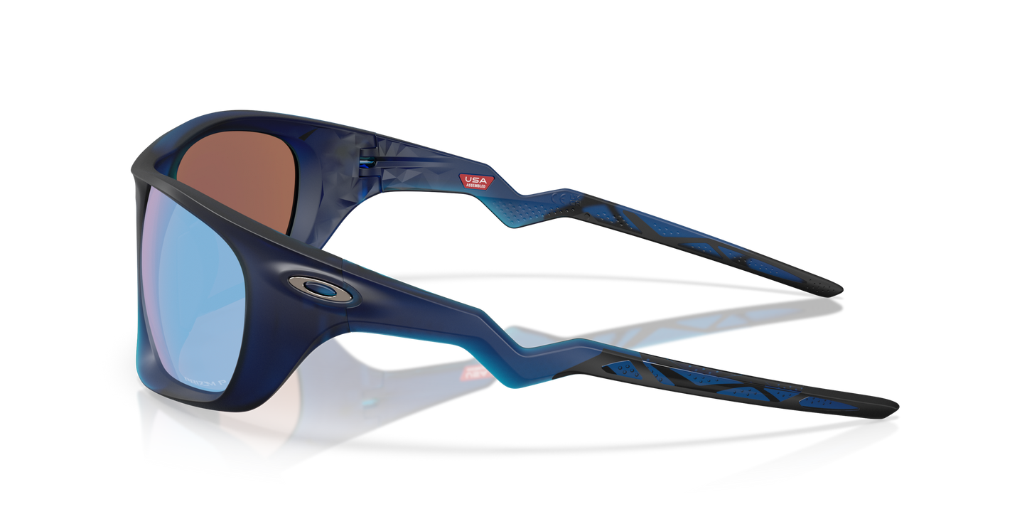 [Prizm Deep Water Polarized Lenses, Matte Transparent Blue Frame]