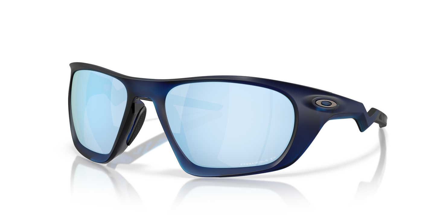 [Prizm Deep Water Polarized Lenses, Matte Transparent Blue Frame]
