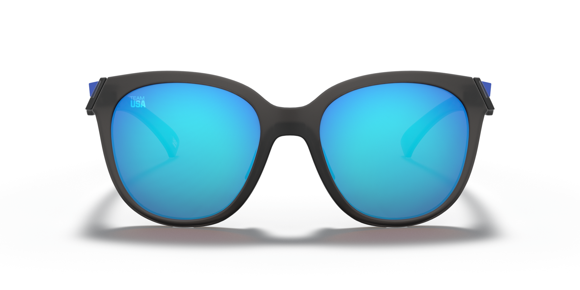 [Prizm Sapphire Lenses, Team Usa Matte Grey Smoke Frame]