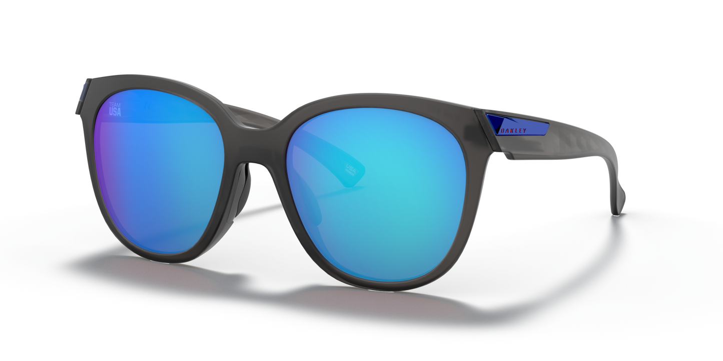 [Prizm Sapphire Lenses, Team Usa Matte Grey Smoke Frame]