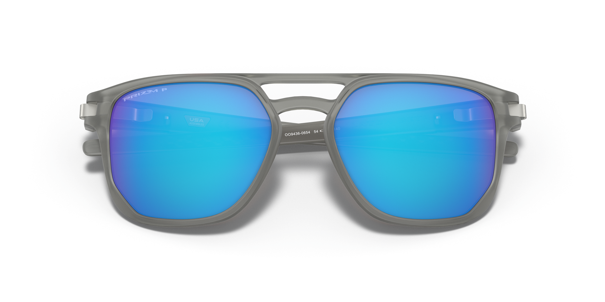 [Prizm Sapphire Polarized Lenses, Matte Grey Ink Frame]