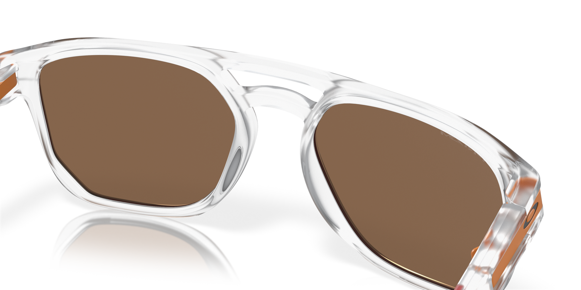 [Prizm Bronze Lenses, Matte Clear Frame]