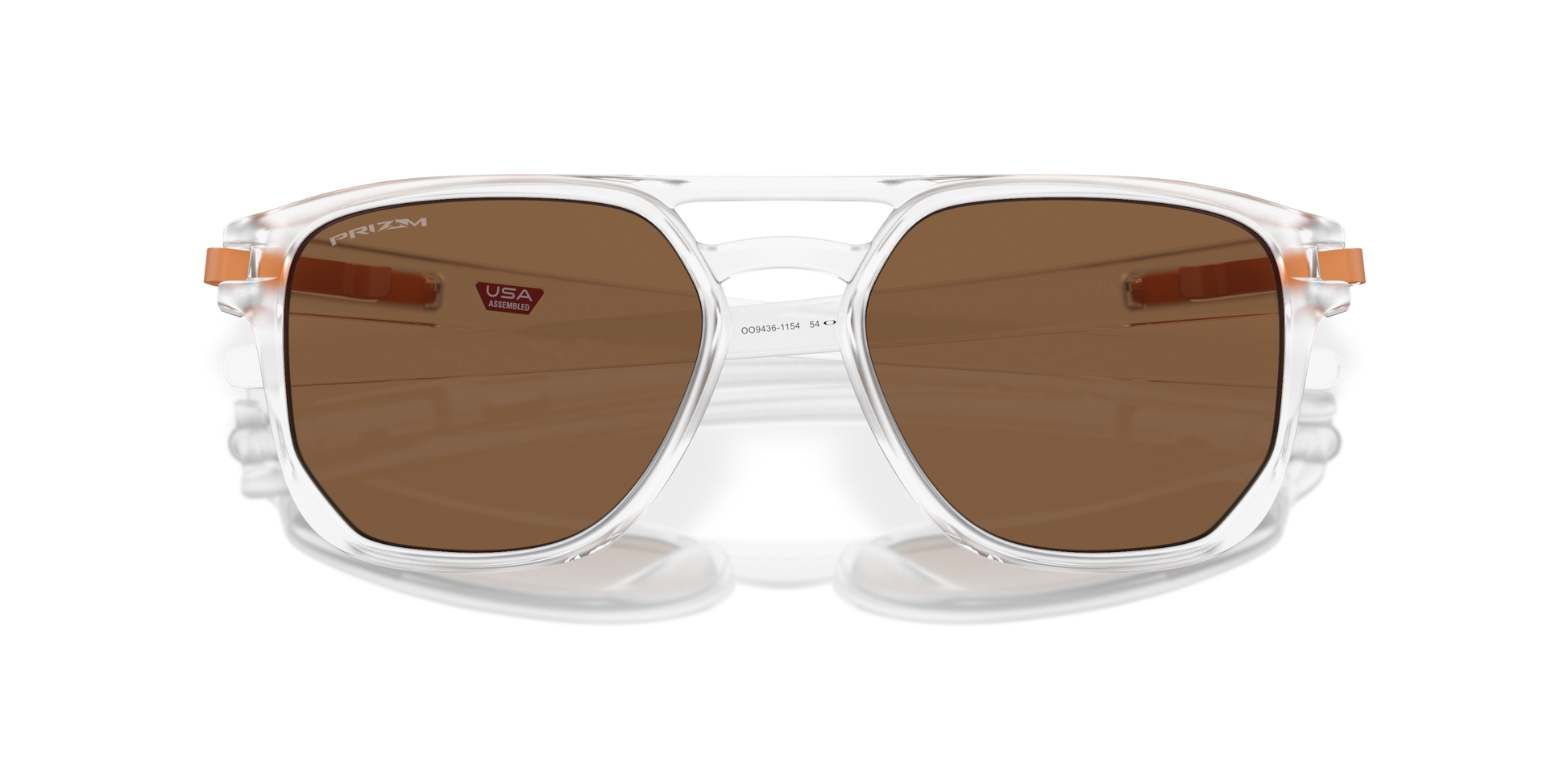 [Prizm Bronze Lenses, Matte Clear Frame]