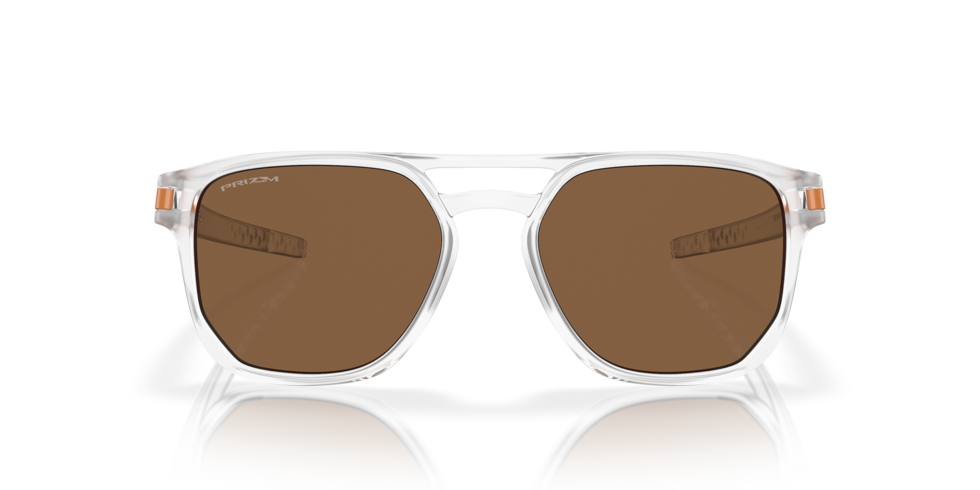 [Prizm Bronze Lenses, Matte Clear Frame]