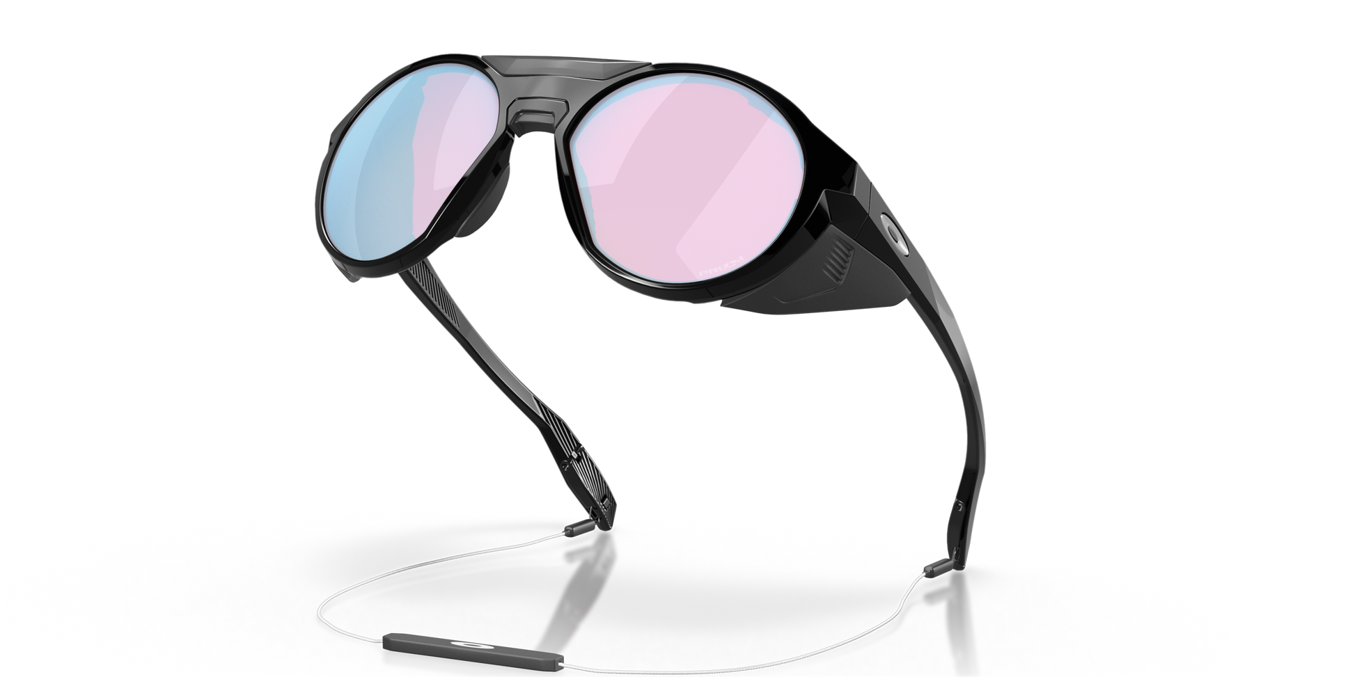 [Prizm Snow Sapphire Lenses, Polished Black Frame]