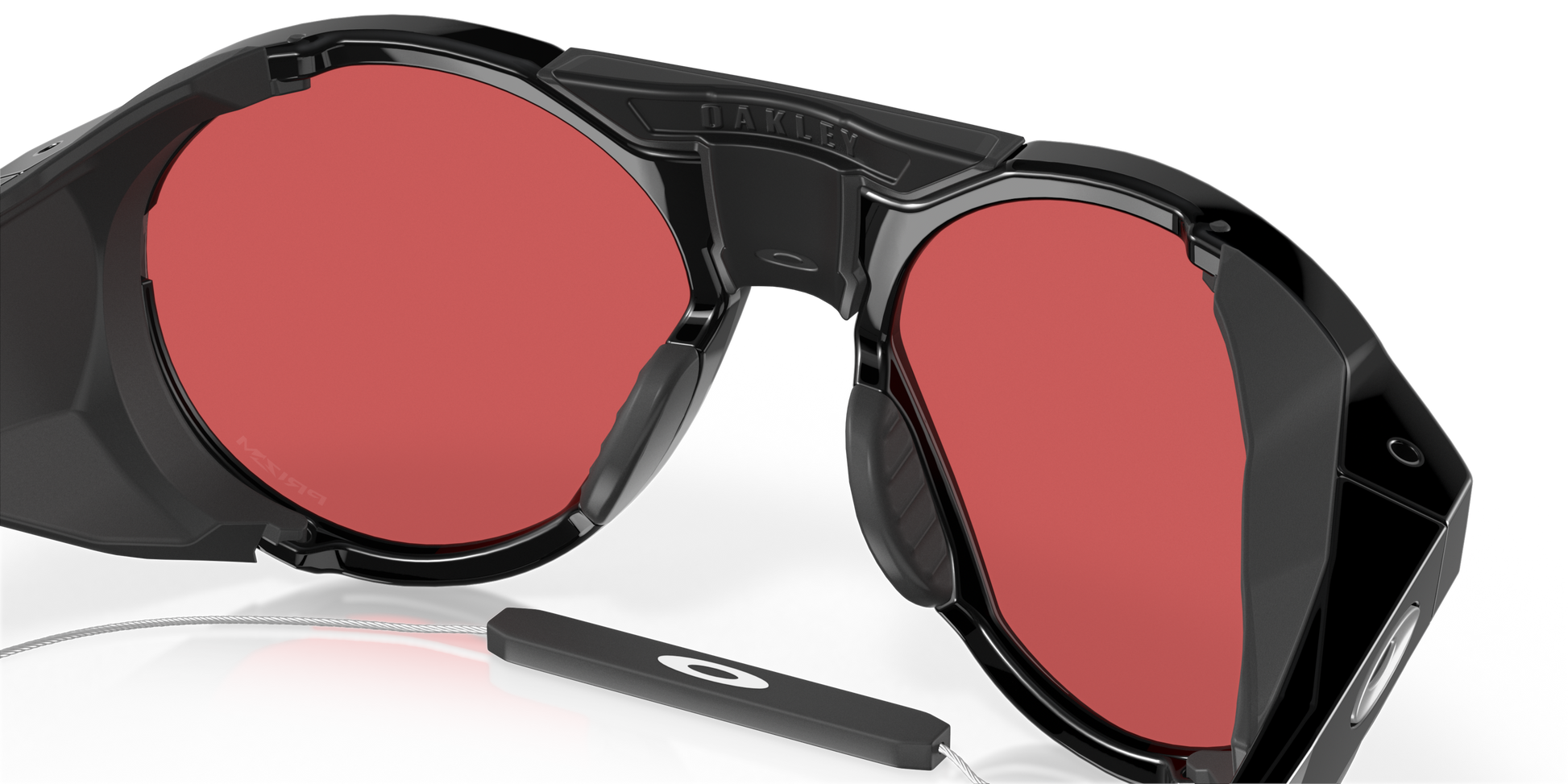 [Prizm Snow Sapphire Lenses, Polished Black Frame]