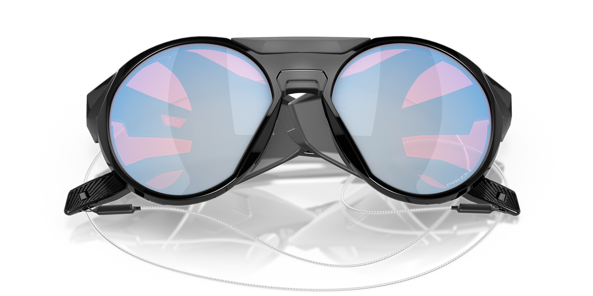 [Prizm Snow Sapphire Lenses, Polished Black Frame]