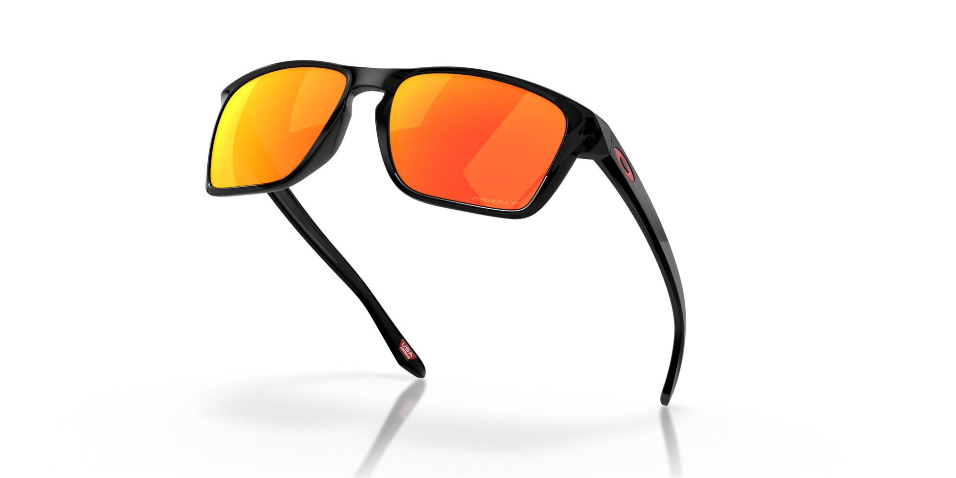 [Prizm Ruby Polarized Lenses, Black Ink Frame]