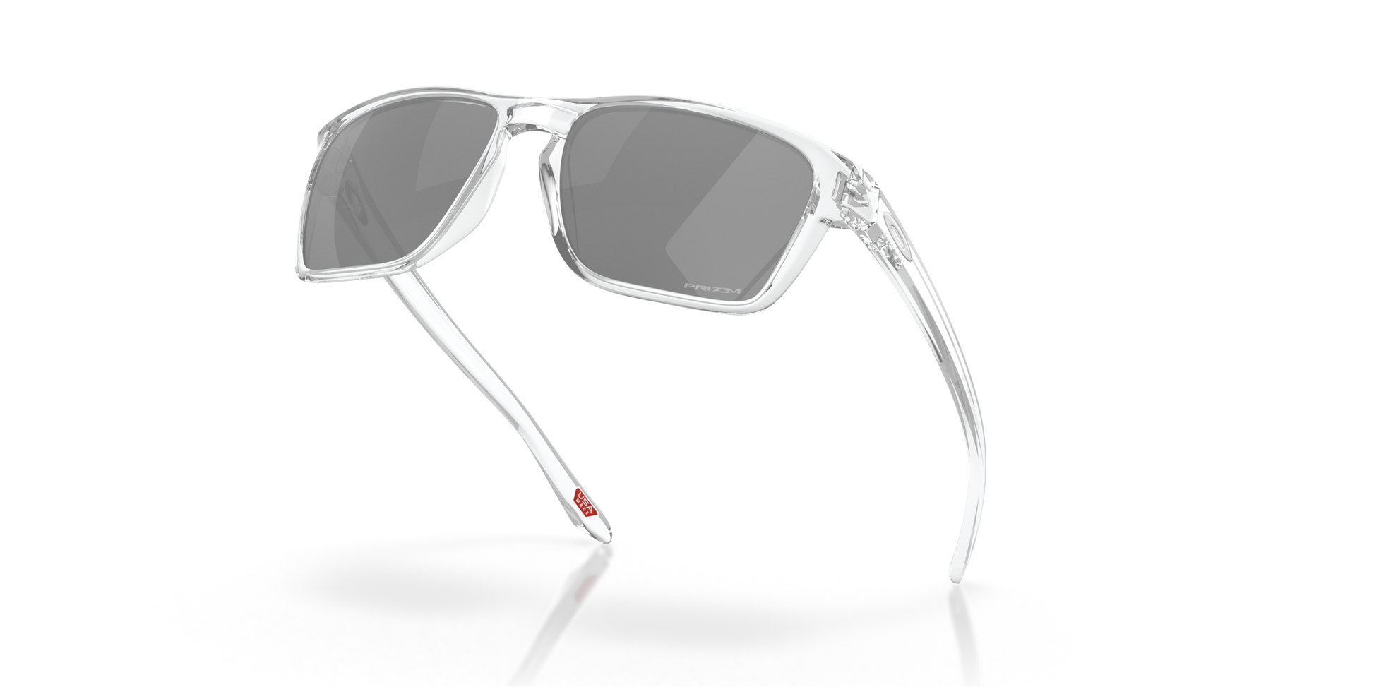 [Prizm Black Lenses, Polished Clear Frame]