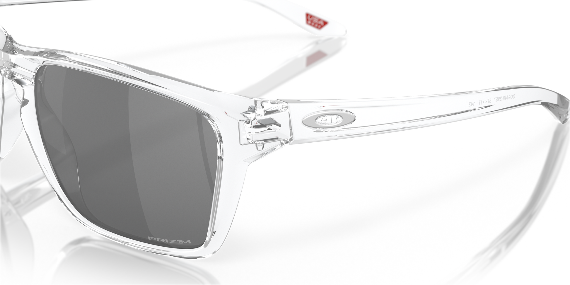 [Prizm Black Lenses, Polished Clear Frame]
