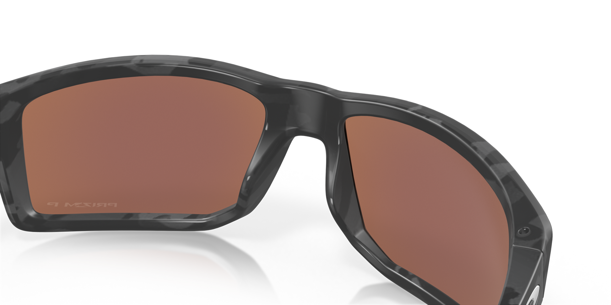 [Prizm Deep Water Polarized Lenses, Matte Black Camo Frame]
