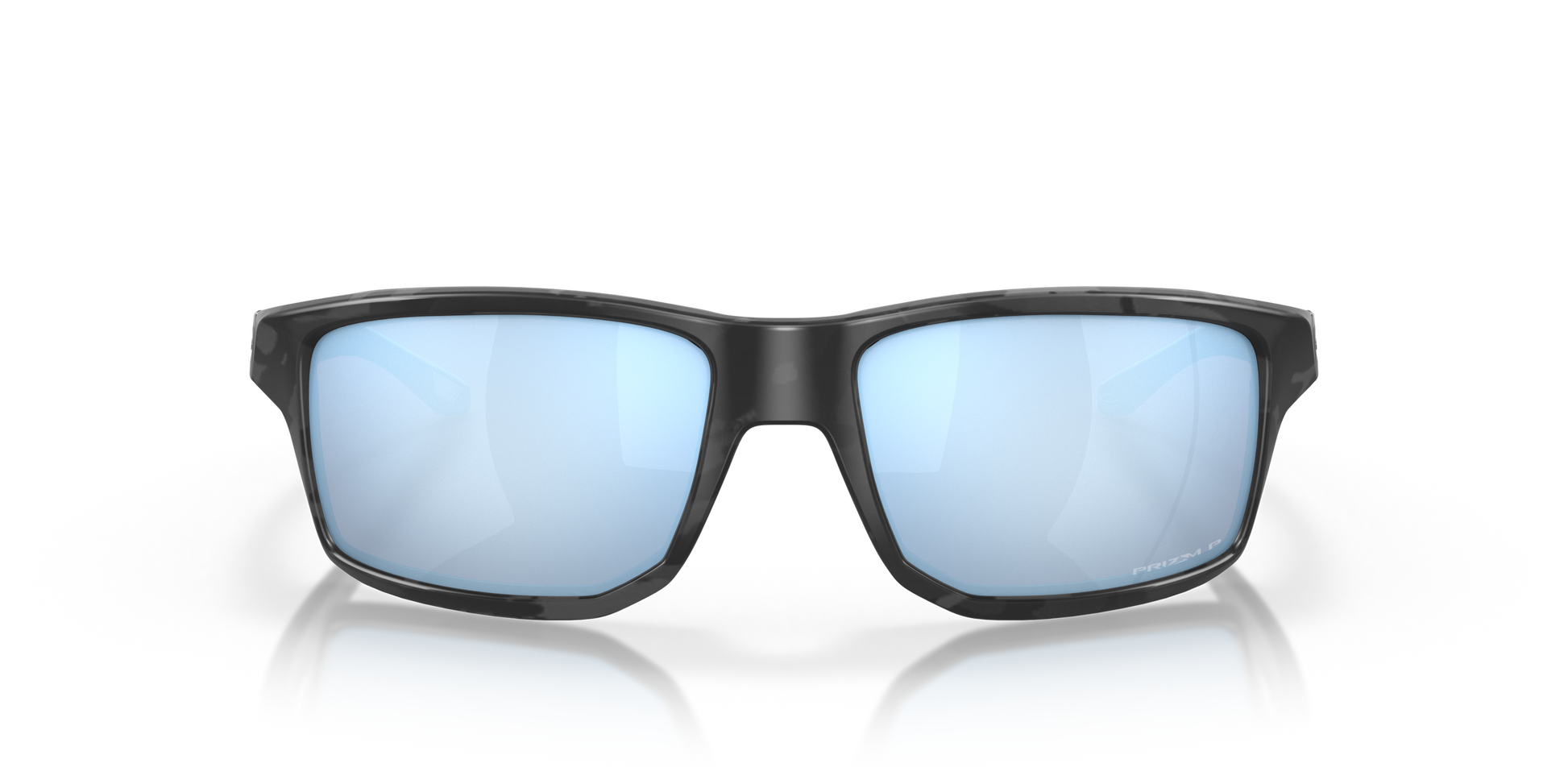[Prizm Deep Water Polarized Lenses, Matte Black Camo Frame]