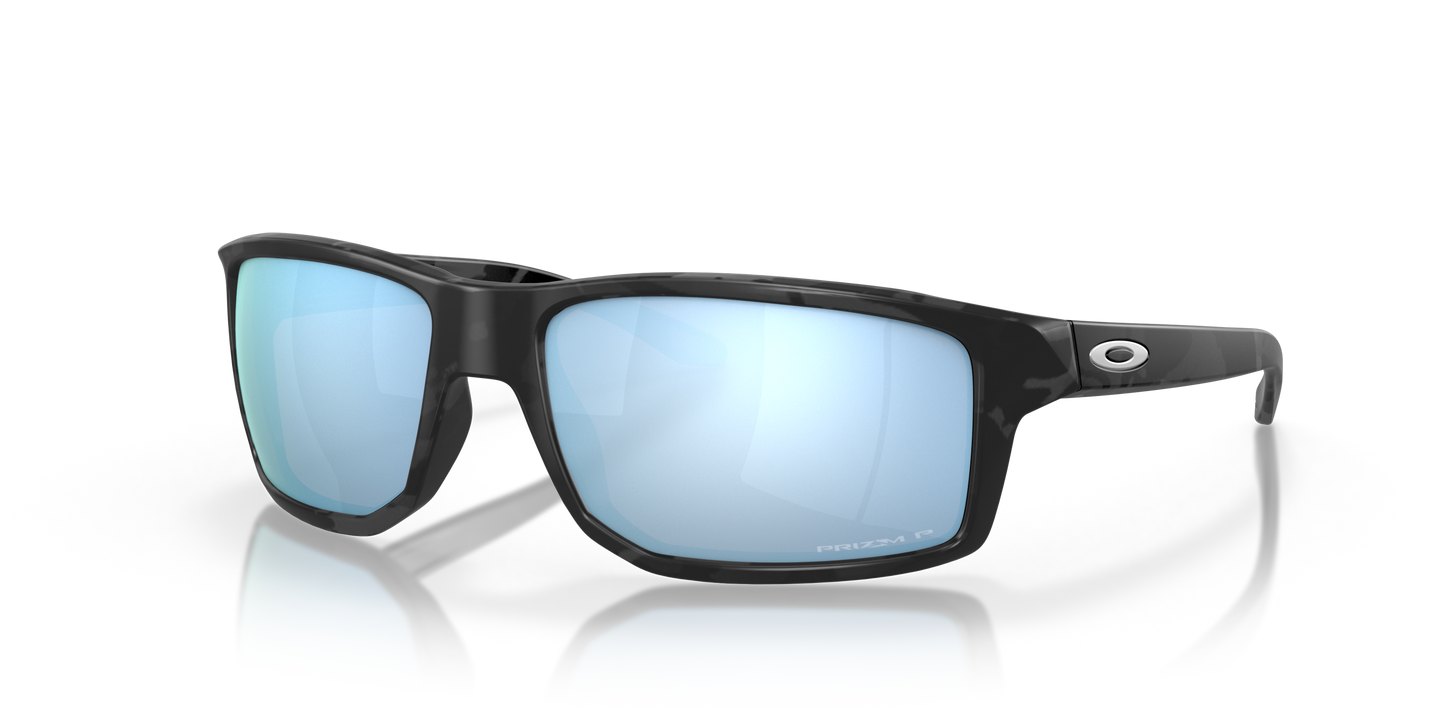 [Prizm Deep Water Polarized Lenses, Matte Black Camo Frame]
