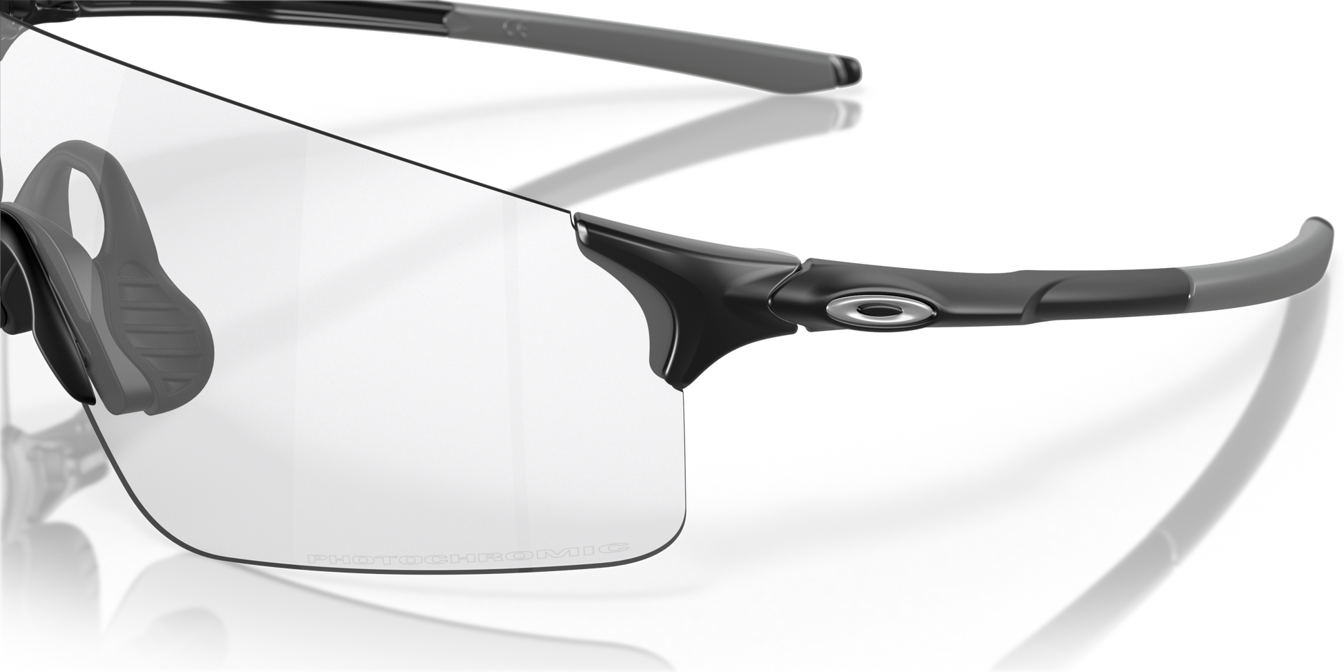 [Clear To Black Iridium Photochromic Lenses, Matte Black Frame]