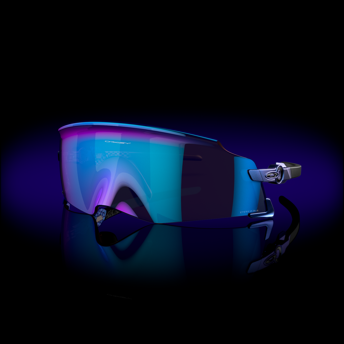[Prizm Sapphire Lenses, Matte Cyan/Blue Colorshift Frame]
