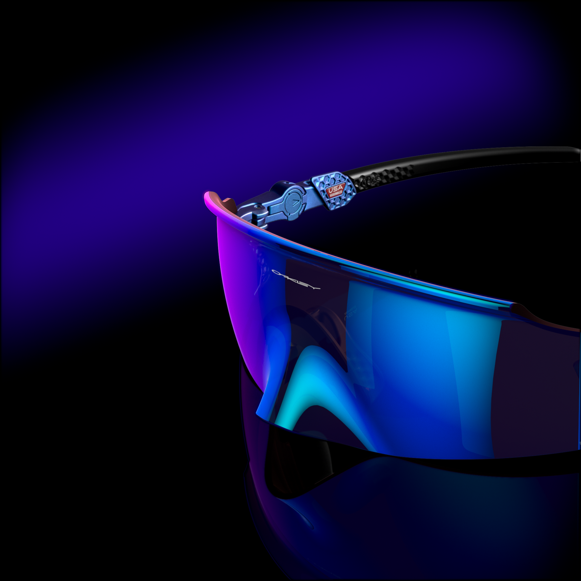 [Prizm Sapphire Lenses, Matte Cyan/Blue Colorshift Frame]