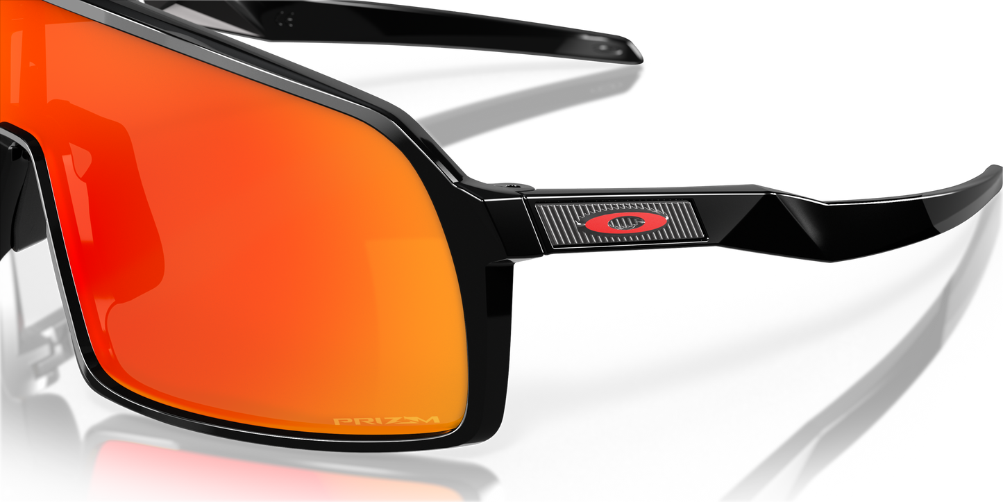 [Prizm Ruby Lenses, Polished Black Frame]