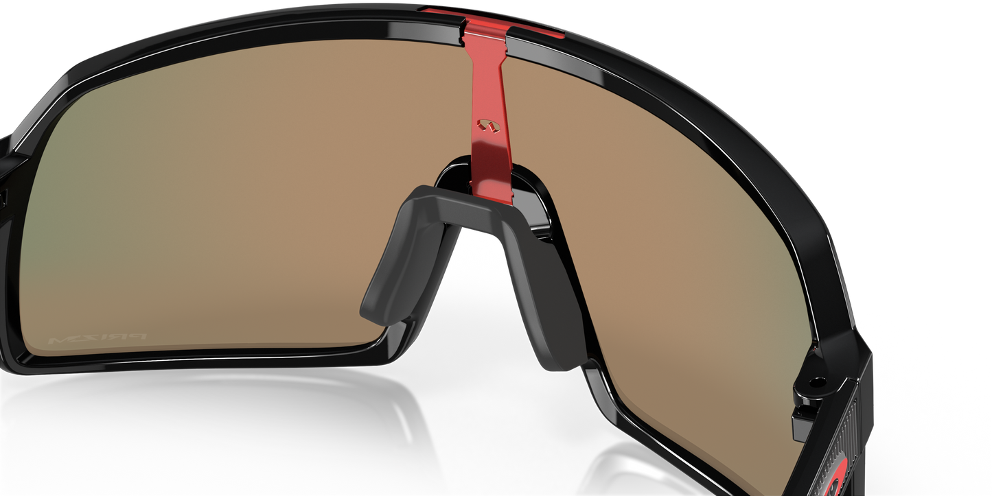 [Prizm Ruby Lenses, Polished Black Frame]