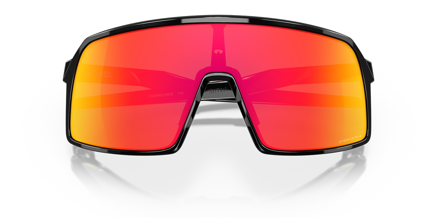 [Prizm Ruby Lenses, Polished Black Frame]