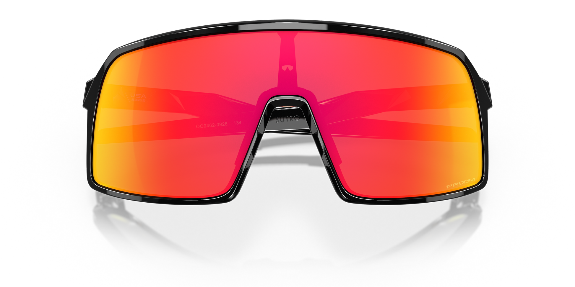 [Prizm Ruby Lenses, Polished Black Frame]