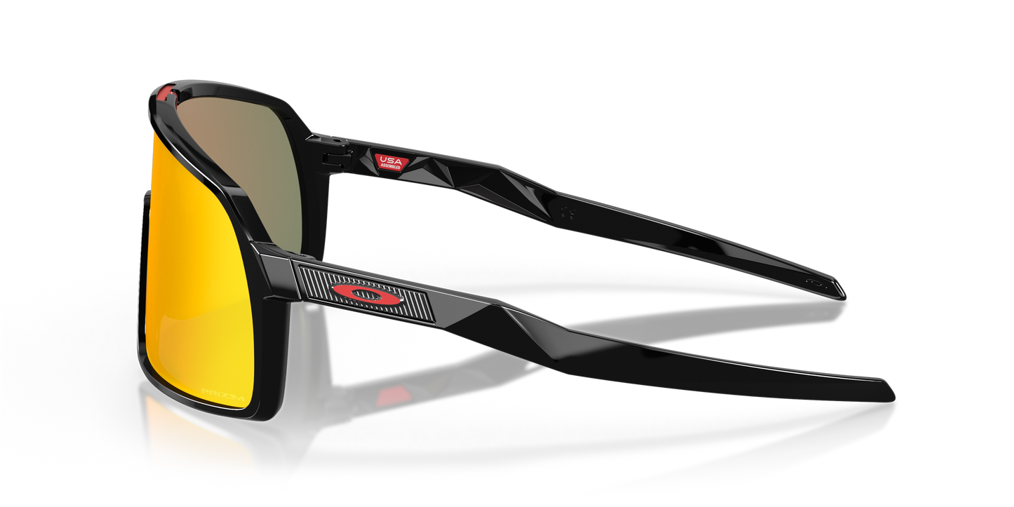 [Prizm Ruby Lenses, Polished Black Frame]