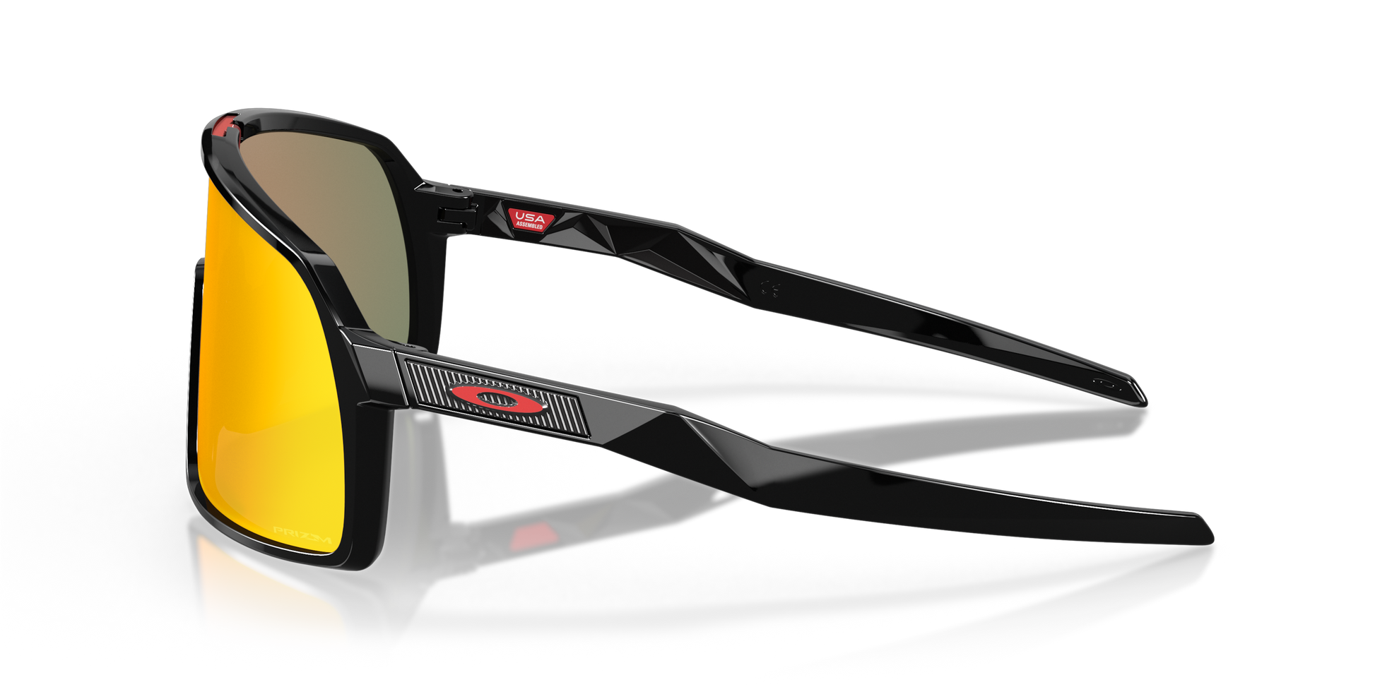 [Prizm Ruby Lenses, Polished Black Frame]