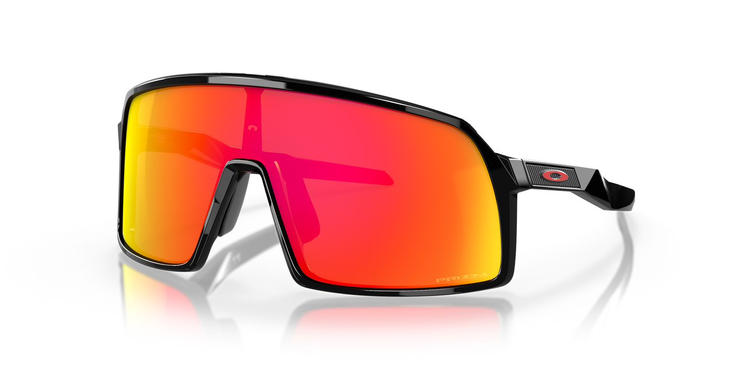 [Prizm Ruby Lenses, Polished Black Frame]