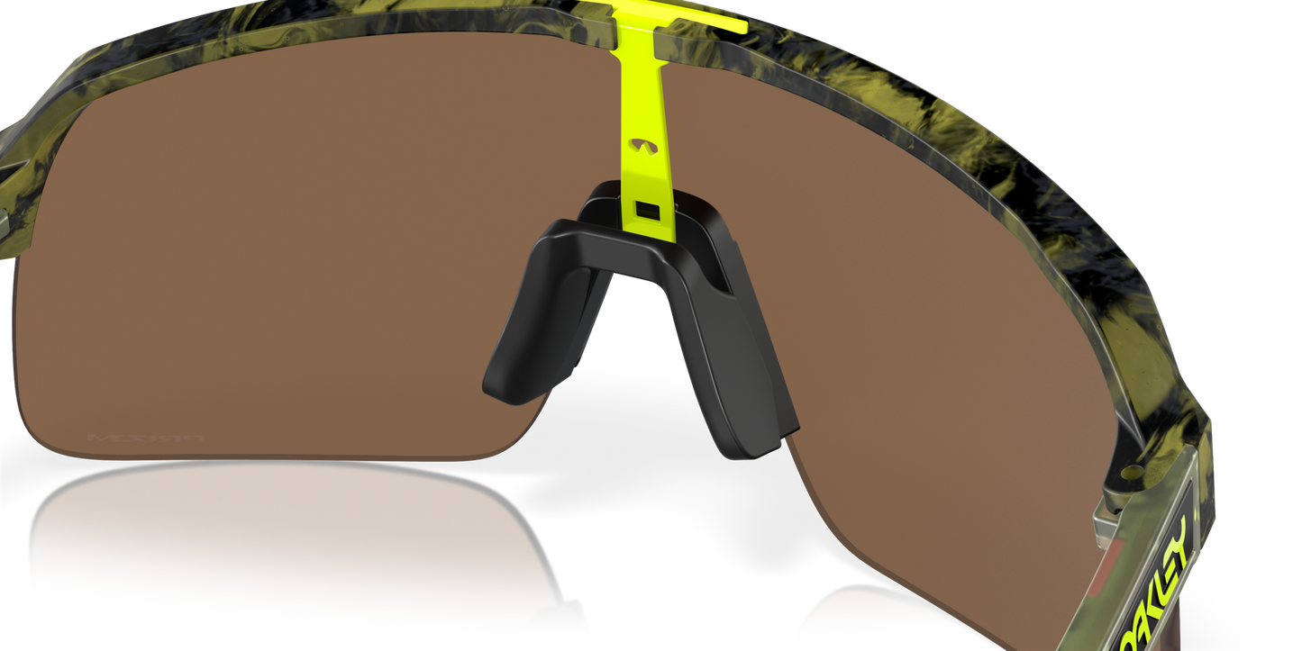 [Prizm Bronze Lenses, Matte Transparent Fern Swirl Frame]