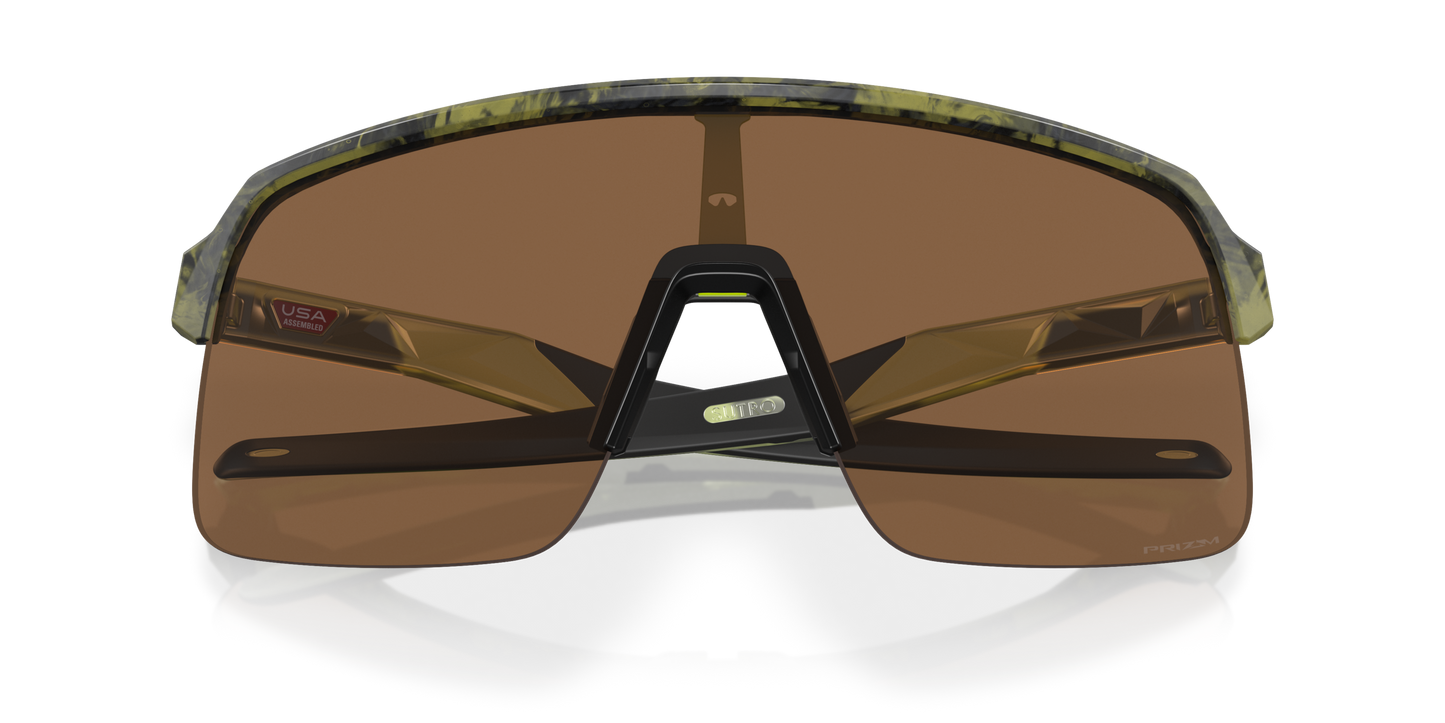 [Prizm Bronze Lenses, Matte Transparent Fern Swirl Frame]