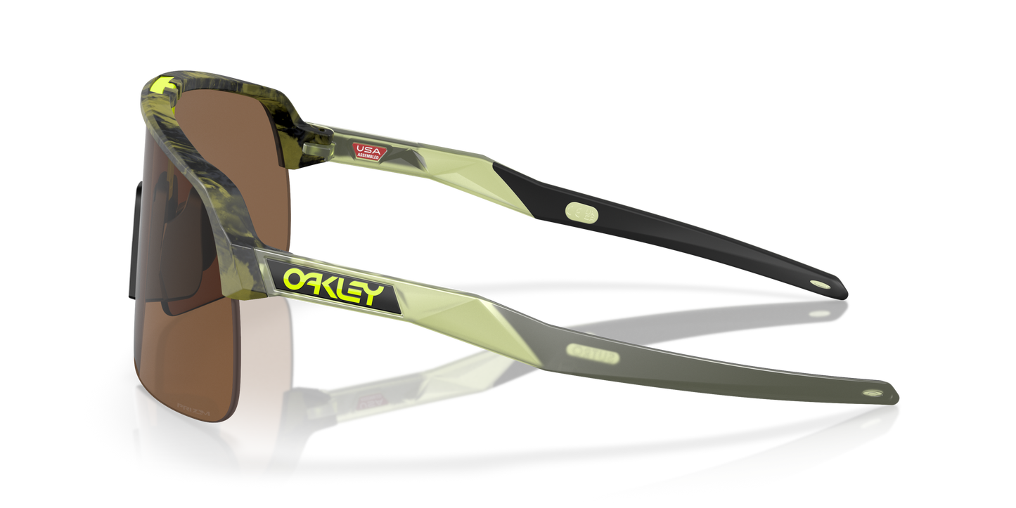 [Prizm Bronze Lenses, Matte Transparent Fern Swirl Frame]