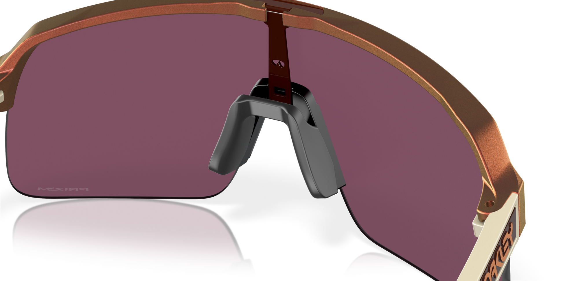 [Prizm Road Black Lenses, Matte Red Gold Colorshift Frame]