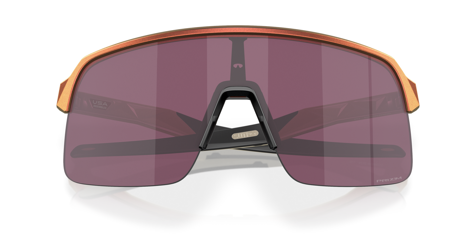 [Prizm Road Black Lenses, Matte Red Gold Colorshift Frame]