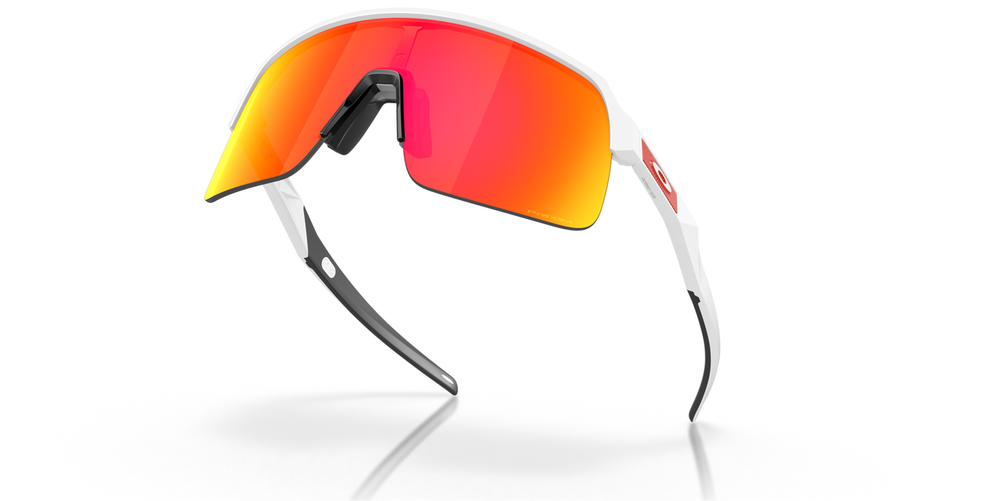 [Prizm Ruby Lenses, Matte White Frame]