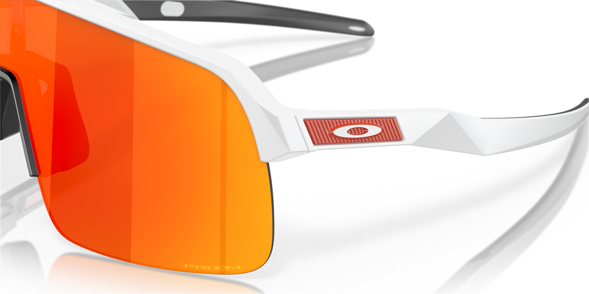 [Prizm Ruby Lenses, Matte White Frame]