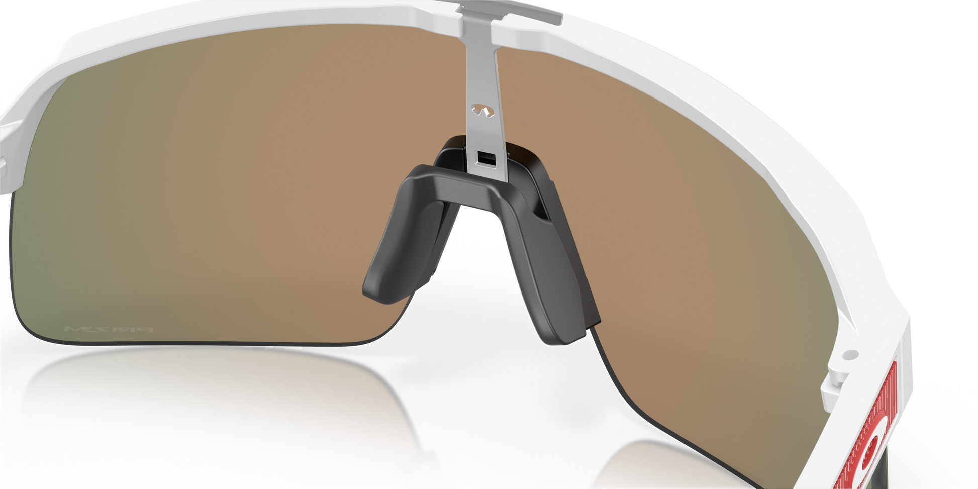 [Prizm Ruby Lenses, Matte White Frame]