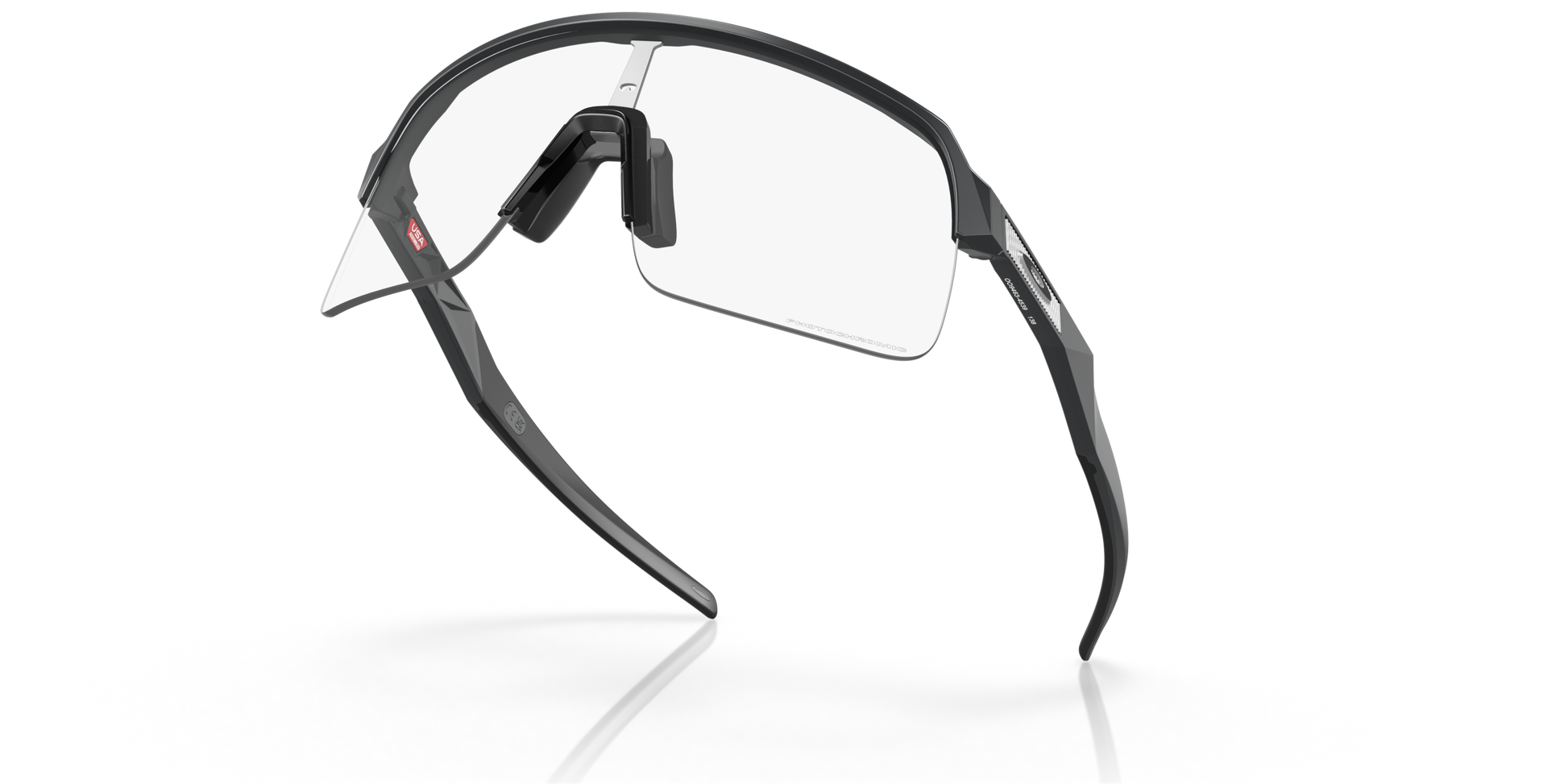 [Clear To Black Iridium Photochromic Lenses, Matte Carbon Frame]
