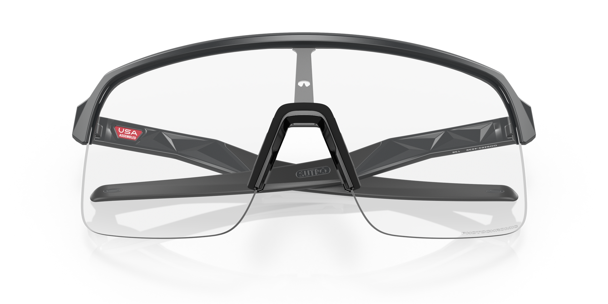 [Clear To Black Iridium Photochromic Lenses, Matte Carbon Frame]