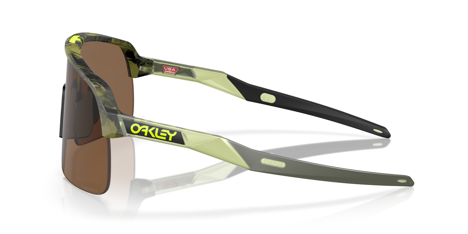 [Prizm Bronze Lenses, Matte Transparent Fern Swirl Frame]