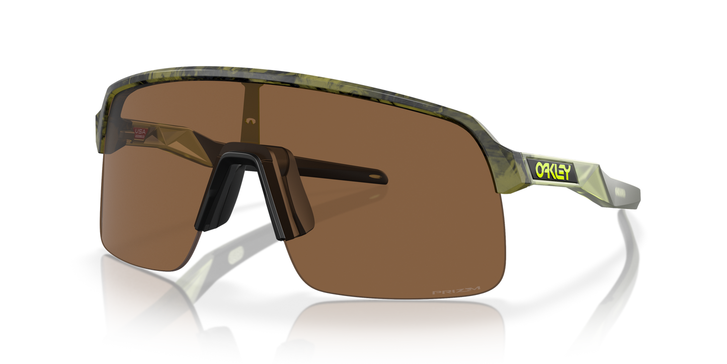 [Prizm Bronze Lenses, Matte Transparent Fern Swirl Frame]