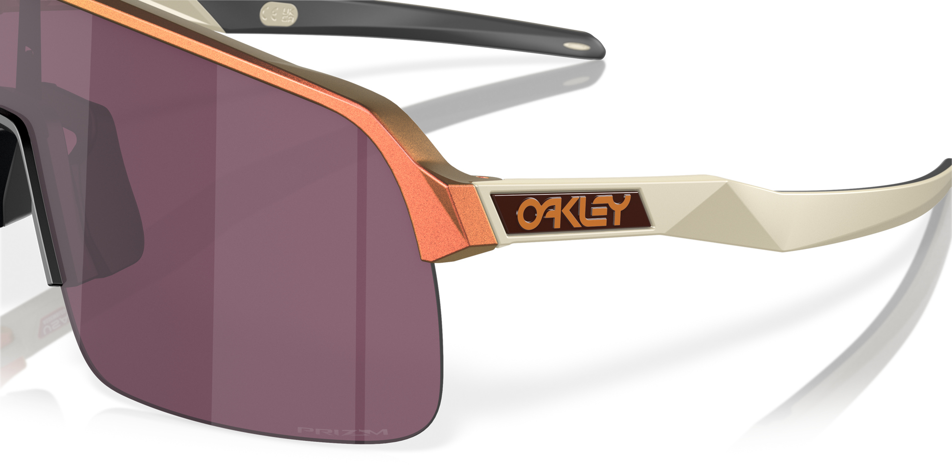 [Prizm Road Black Lenses, Matte Red Gold Colorshift Frame]